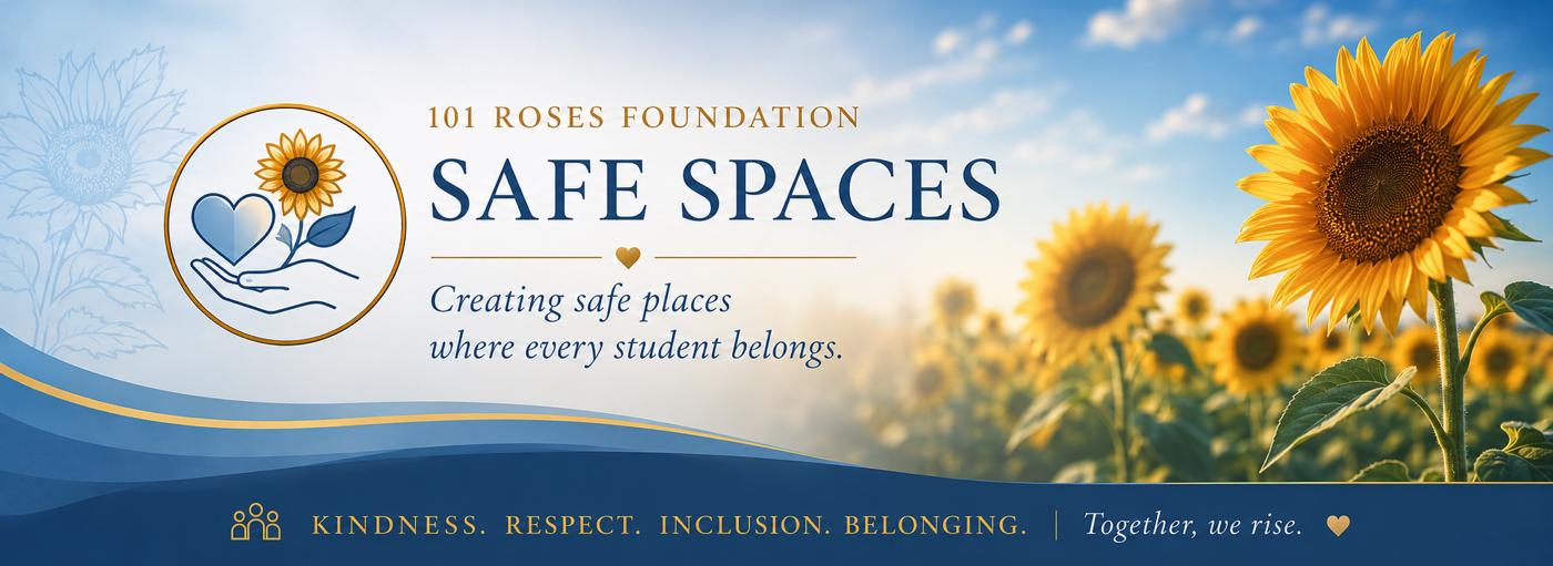 Safe Spaces student wellbeing and bullying prevention initiative by 101 Roses Foundation